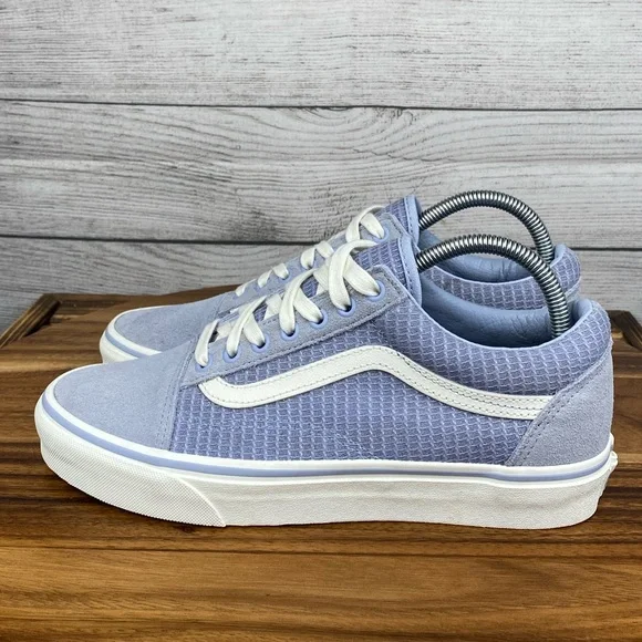 Vans Shoes Vans Old Skool Multi Woven Suede Zen Blue Lace Up